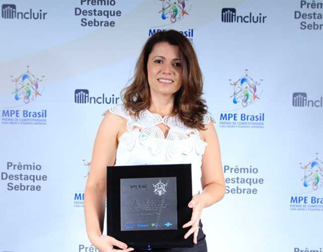 A diretora da Eletromatrix, Erica Machado de Melo, comemorou a premiação