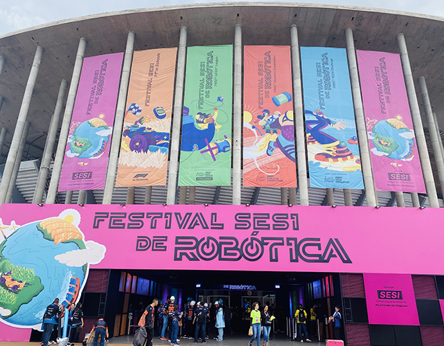 Alunos da Firjan SESI marcam presença no Festival SESI de Robótica 2023