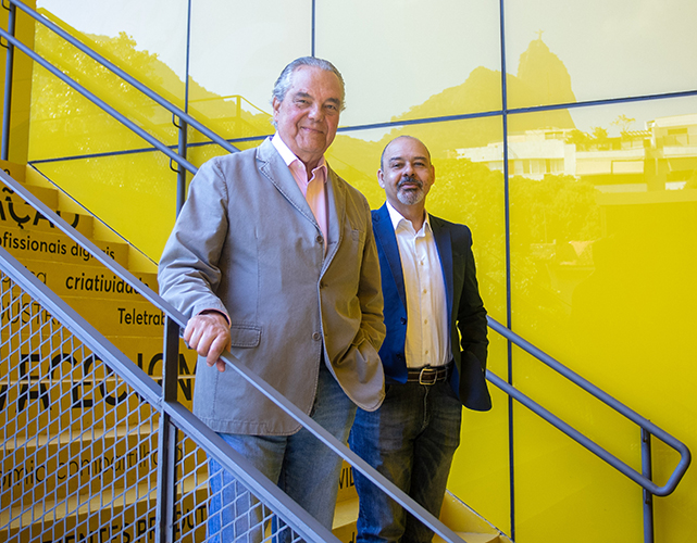 Eduardo Eugenio e Vagner Freitas, na Casa Firjan