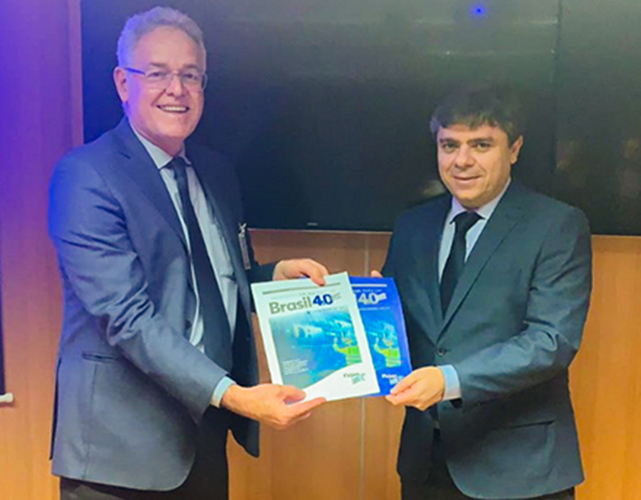 No MME, Antonio Vilela se encontrou com o secretário Nacional de Energia Elétrica, Gentil Nogueira de Sá Júnior