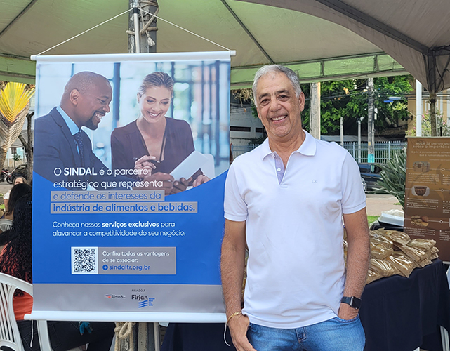 Gilson dos Santos, vice-presidente do Sindal, prestigiou o evento