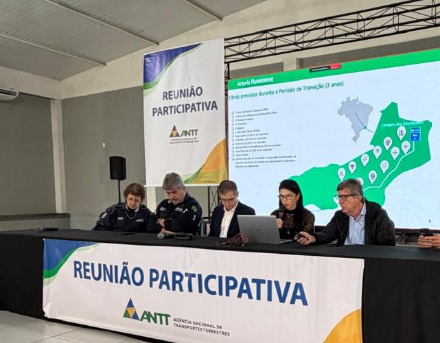 Reunião com a Agência Nacional de Transporte Terrestre e a concessionária que administra a BR-101 Norte, Arteris Fluminense
