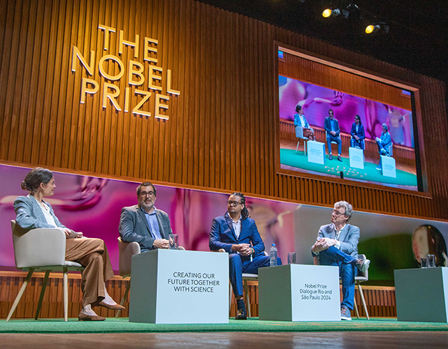 Encontro reuniu pesquisadores. Entre eles, o ganhador do Prêmio Nobel de Química 2021.