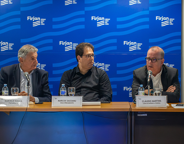 Marcelo Kaiuca, presidente do Fórum e vice da Firjan, comandou a reunião realizada na sede da federação