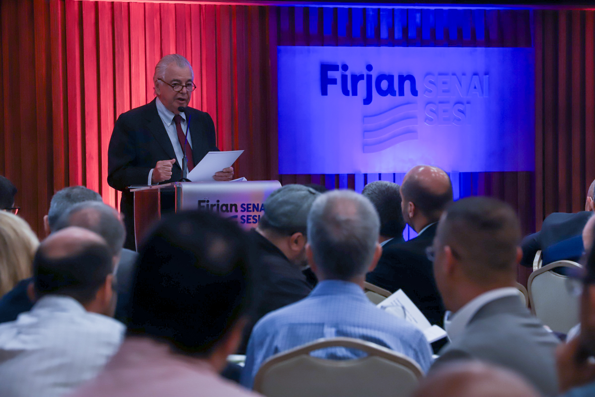 Raul Sanson, vice-presidente da Firjan, fez a abertura do evento de lançamento do estudo na sede da Firjan