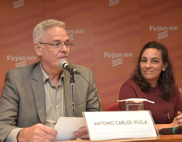 Antonio Carlos Vilela, 2º vice-presidente da Firjan CIRJ, e Eliane Damasceno, gerente de Responsabilidade Social da Firjan SESI