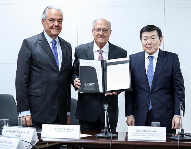 Eduardo Eugenio, Geraldo Alckmin e Masami Iijima