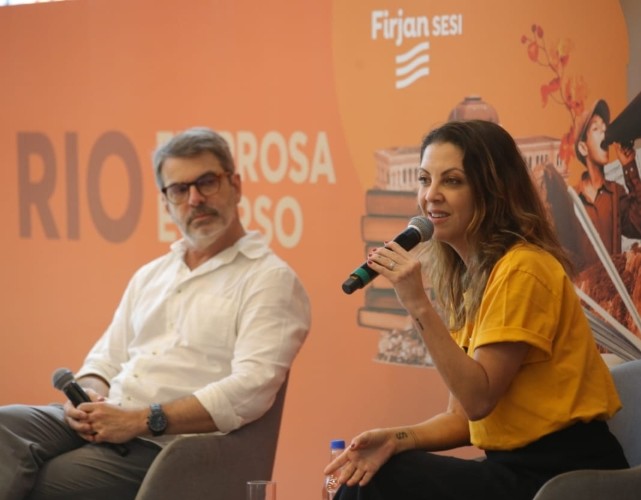 A escritora Thalita Rebouças e o educador e terapeuta Renato Caminha participaram do Rio em Prosa e Verso.