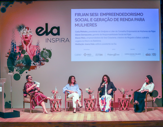 Carla Pinheiro, Eliane Melo e Eliane Damasceno participaram de evento, que teve mais de 350 pessoas de público.