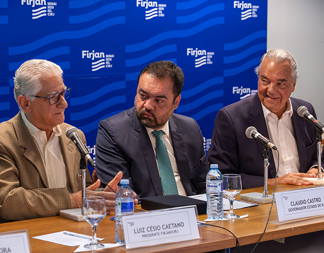 Luiz Césio Caetano, Cláudio Castro e Eduardo Eugenio