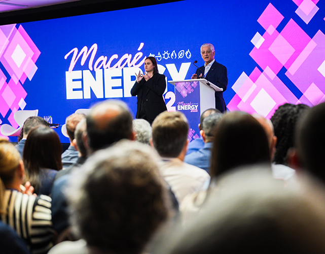 Presidente da Firjan, Luiz Césio Caetano abriu o evento exaltando o estado do Rio como a Capital da Energia do Brasil