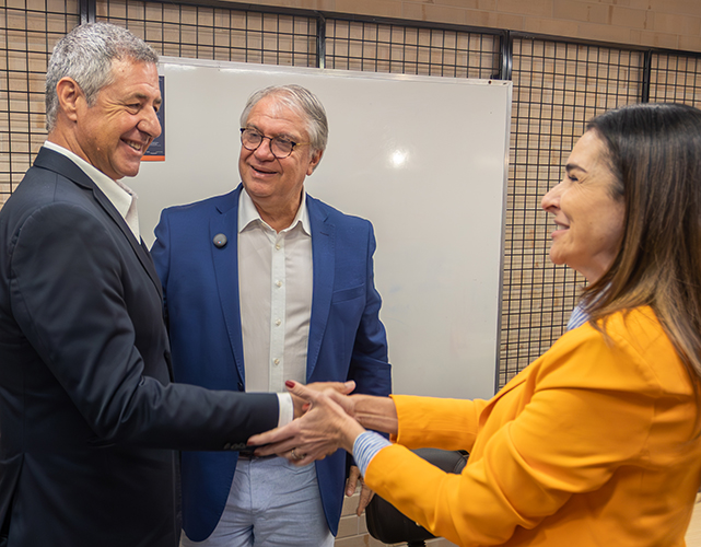 Ricardo Guadagnin, Alexandre dos Reis e Juliana Benício