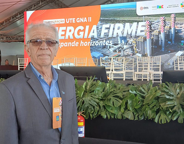 Francisco Roberto de Siqueira participou da inauguração da Usina Termelétrica GNA II, no Porto do Açu, em São João da Barra.