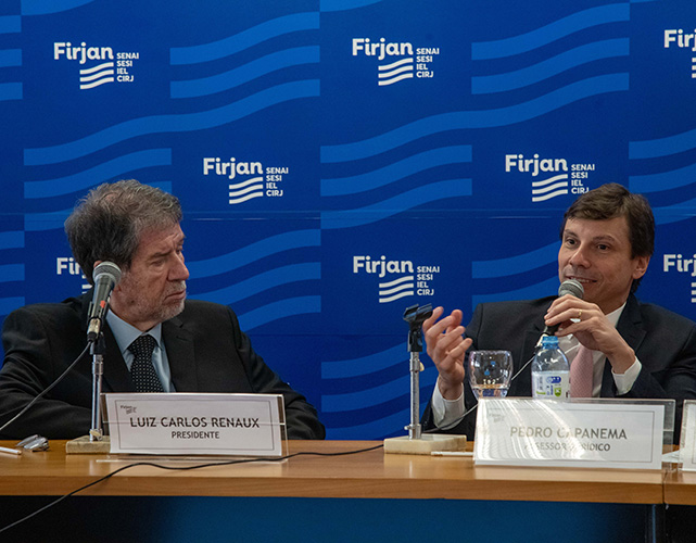 Luiz Carlos Renaux e o assessor do Conselho, Pedro Capanema
