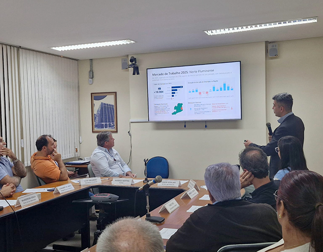 Jonathas Goulart fez apresentação para o Conselho Empresarial da Firjan Norte Fluminense