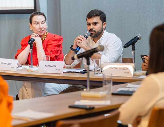 Os empresários Isadora Landau Remy e Mauro Alvim