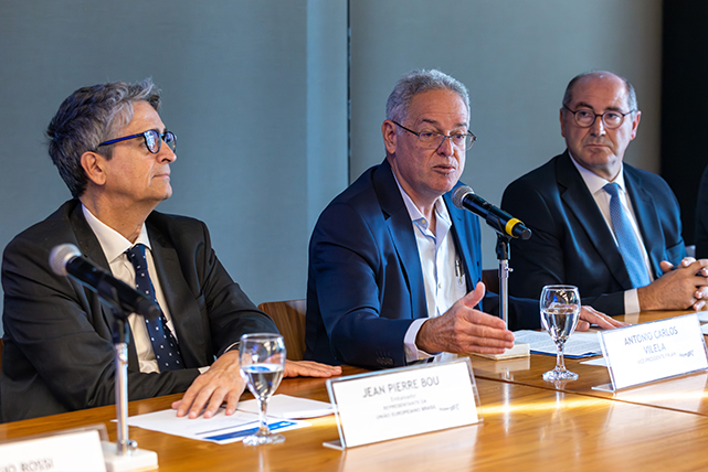 Jean Pierre Bou (União Europeia), Antonio Vilela (Firjan CIRJ) e Hélder Sousa Silva (União Europeia)