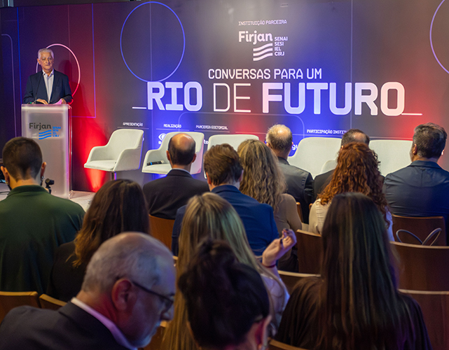 Luiz Césio Caetano, presidente da Firjan, exaltou a parceria com a emissora